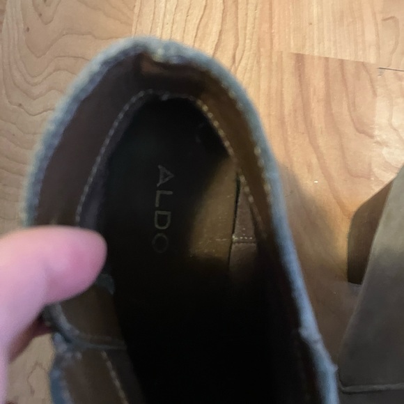 Aldo block heel ankle boot with zipper - Picture 5 of 7